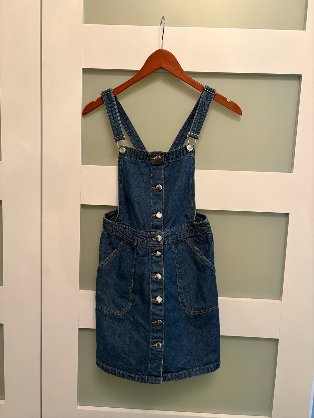 H&M Denim Overall Dress Size 6